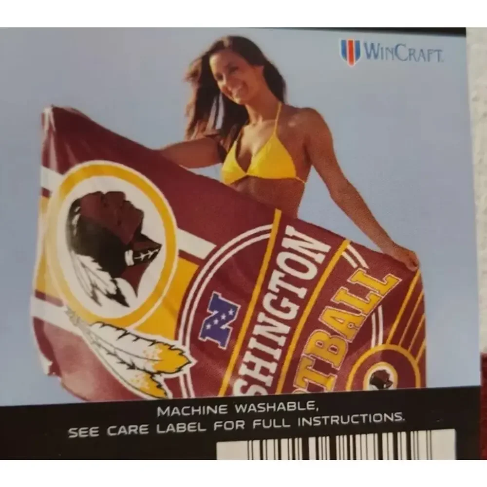 Washington Commanders NFL Football 30X60 Big Beach Towel NEW Fast Shipping